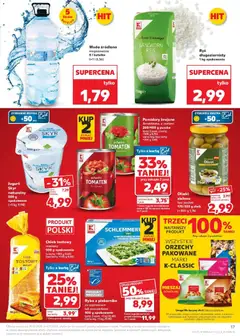 Pogląd oferty "Kaufland gazetka" - ważna od 29.10.2025 | Strona: 17 | Produkty: Jogurt, Ryba, Woda, Skyr