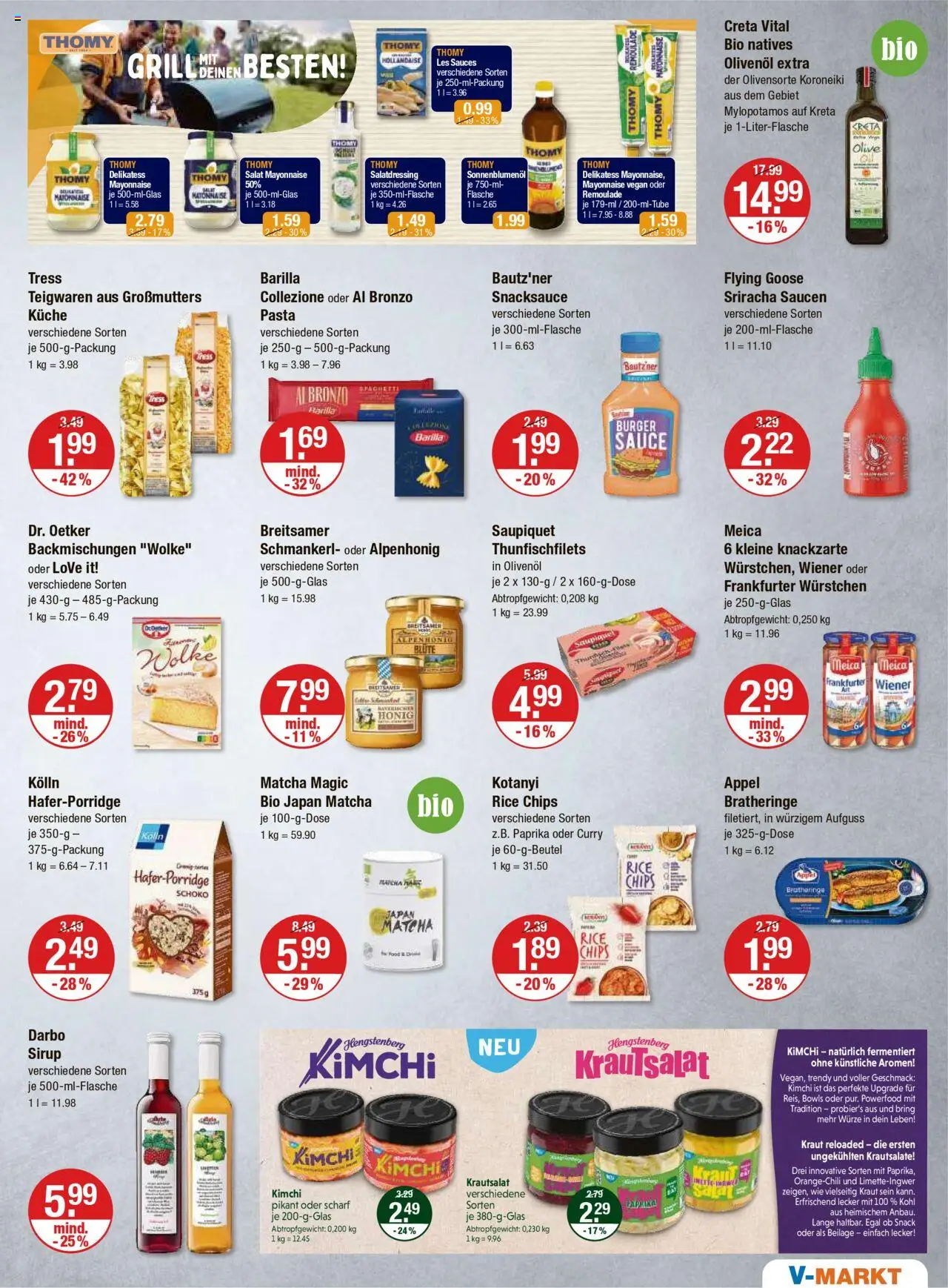 V-Markt - Schwaben/Oberbayern - gültig ab dem 03.07.2025 | Seite: 7 | Produkte: Barilla, Burger, Meica, Mayonnaise