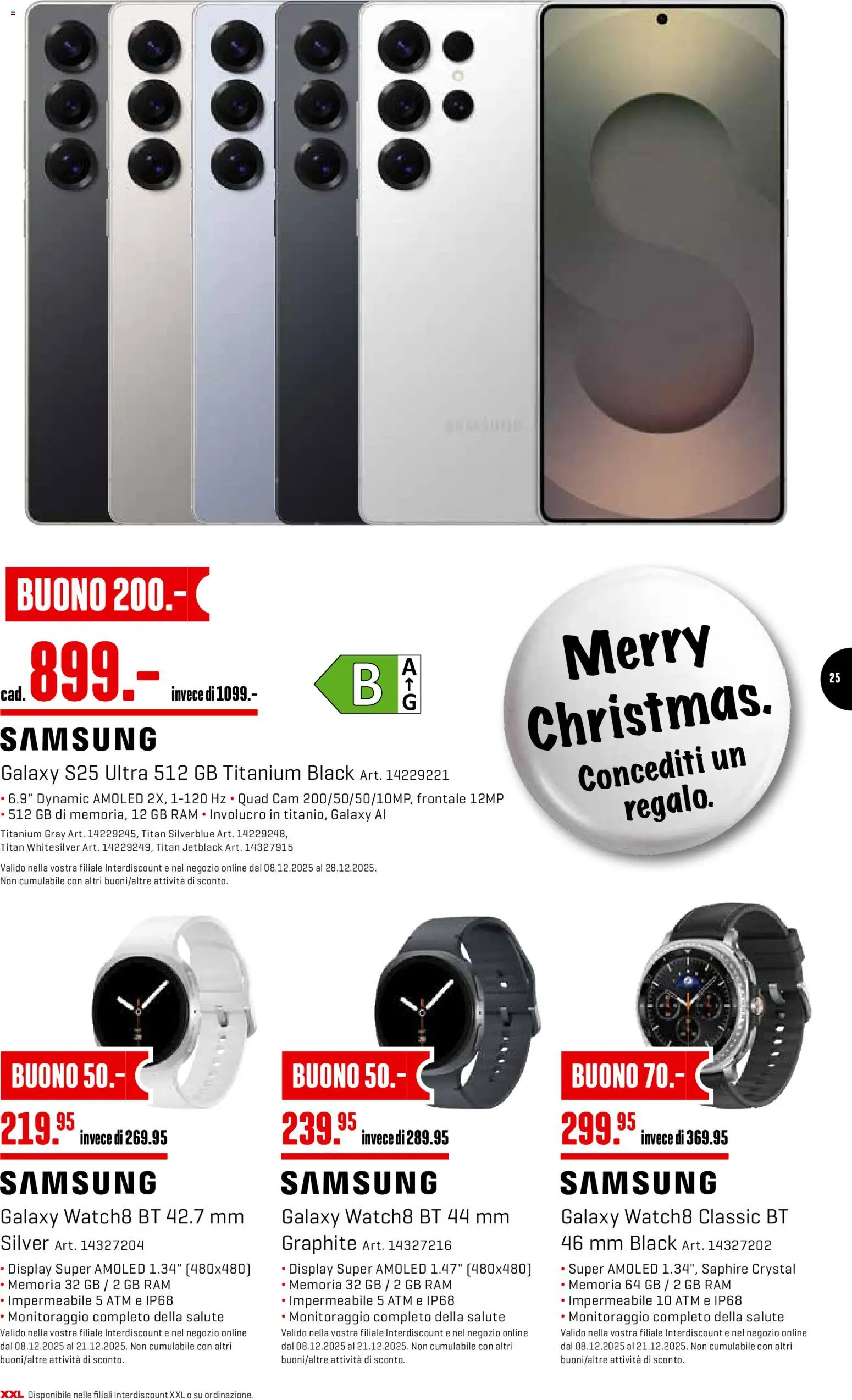 Interdiscount Aktionen Christmas IT – gültig ab 15.12.2025 | Seite: 25 | Produkte: Samsung