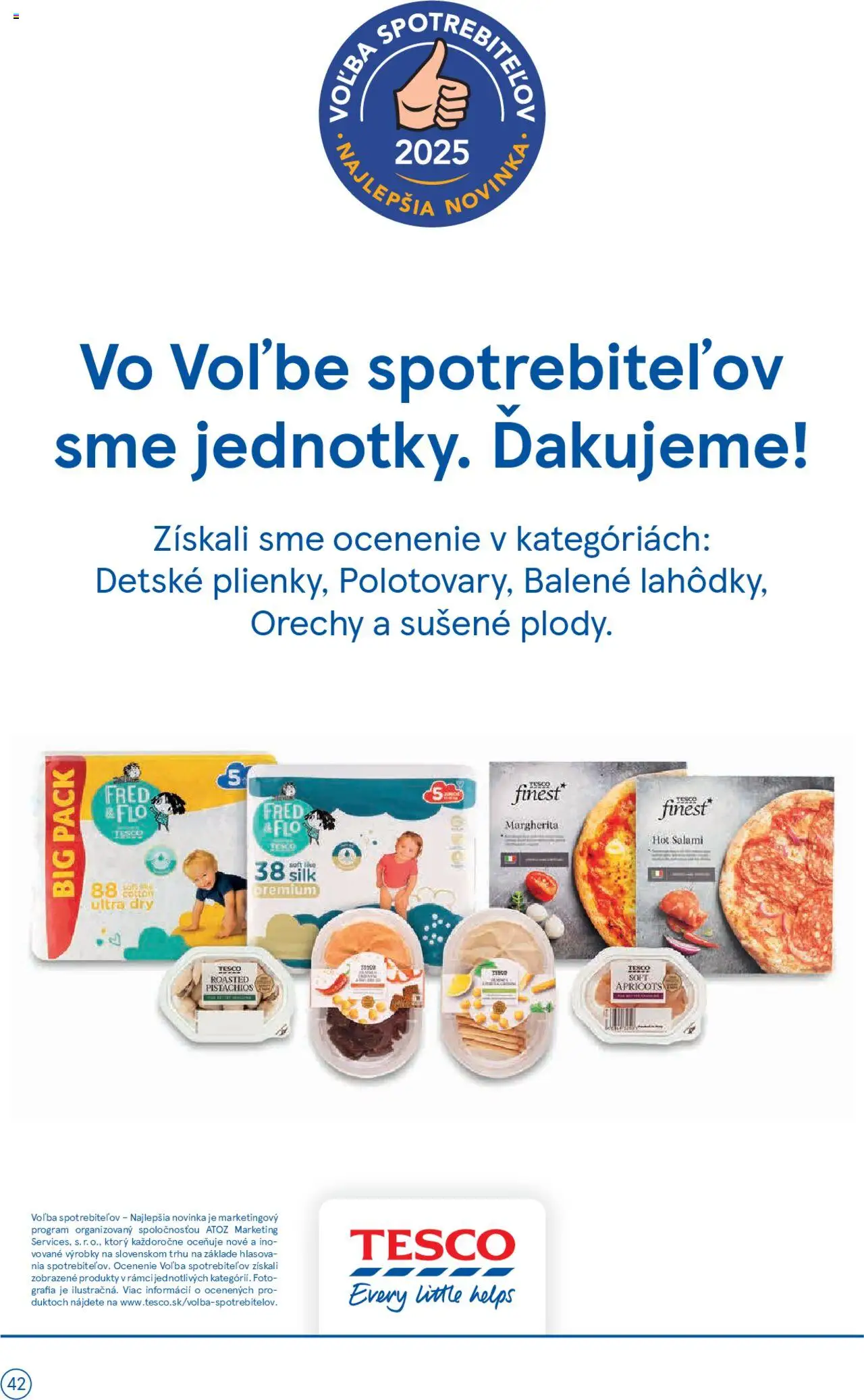 Tesco Hypermarket - leták │ platný od 18.06.2025 | Strana: 42 | Produkty: Pizza, Orechy