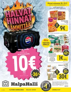 Halpa Halli-mainoslehti voimassa 18.02.2026 alkaen