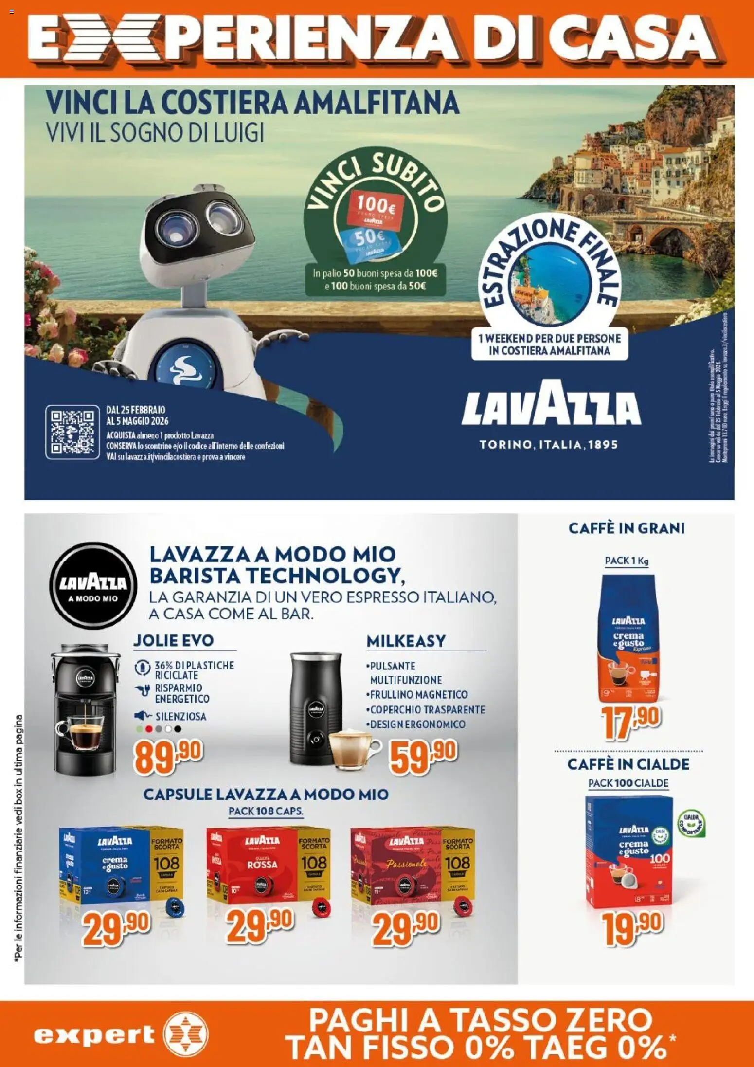 Volantino Expert del 09.04.2026 | Pagina: 19 | Prodotti: Crema, Caffè in grani, Lavazza, Caffè in cialde
