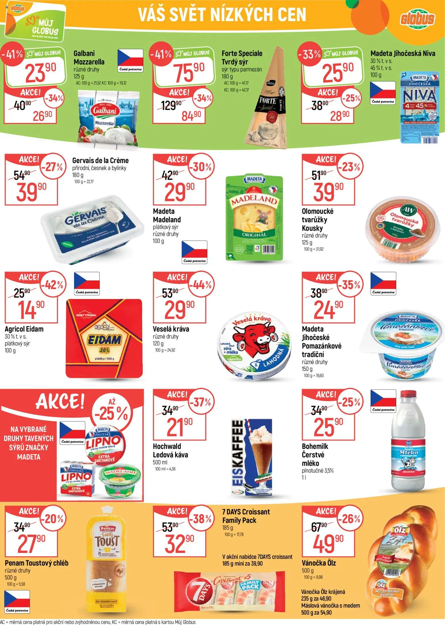 Globus leták - Plzeň od 25.03.2026 | Strana: 18 | Produkty: Káva, Gervais, Mozzarella, Niva