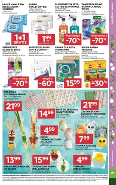 Pogląd oferty "Stokrotka gazetka" - ważna od 26.03.2026 | Strona: 47 | Produkty: Papier toaletowy, Stokrotka, Pedigree, Karma dla kota