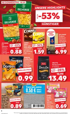 DORITOS Tortilla-Chips, Nacho-Cheese-, Sweet-Chili-Pepper- oder Paprika-Geschmack je 110-g-Packg. – gültig ab 18.09.2025 | Seite: 8