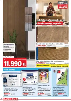 Bauhaus szórólap - amely érvényes a következő dátumtól: 07.04.2026 | Oldal: 14 | Termékek: Falburkoló panel, Laminált padló, Vinyl padló