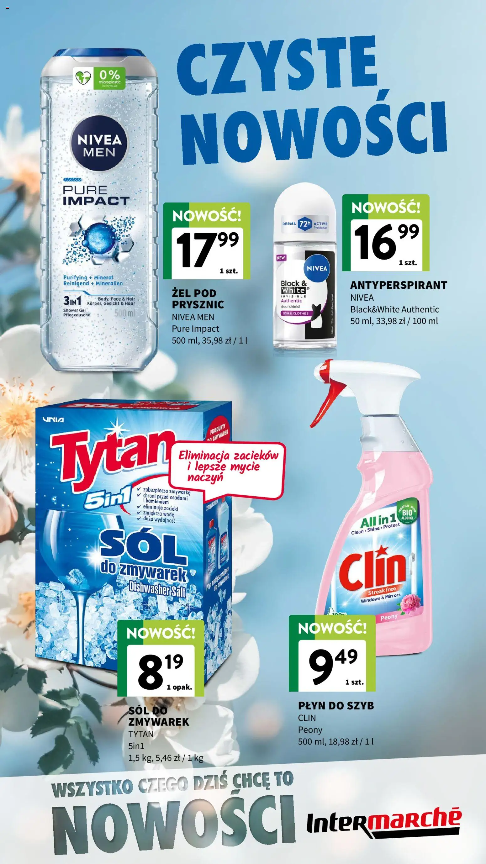 Intermarche gazetka - Nowości od 08.04.2026 | Strona: 11 | Produkty: Prysznic, Antyperspirant, Sól