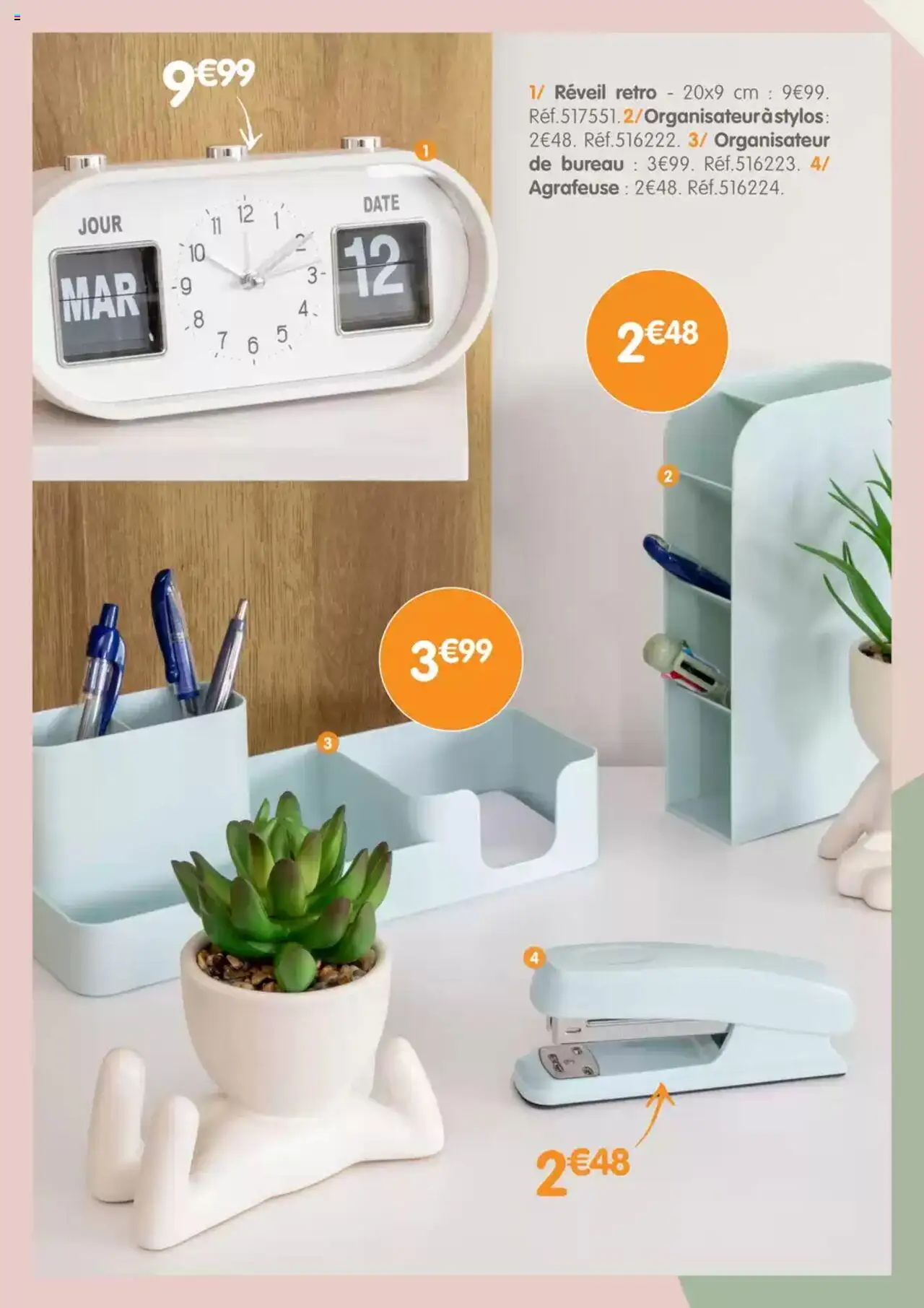  | Page: 5 | Produits: Réveil, Bureau, Agrafeuse