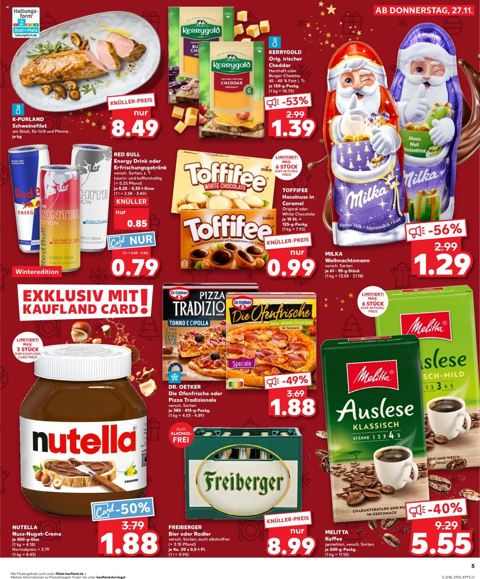 Kaufland prospekt Rostock	 – gültig ab 30.11.2025 | Seite: 5 | Produkte: Melitta, Kaffee, Nutella, Toffifee