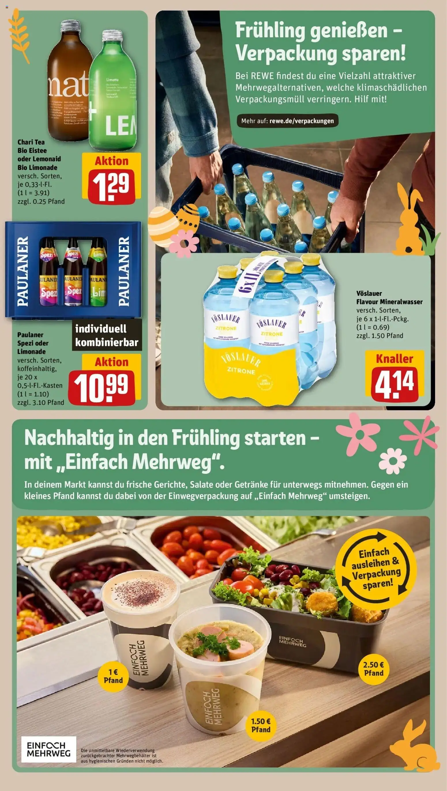 Rewe Prospekt Krefeld	 – gültig ab 15.03.2026 | Seite: 15 | Produkte: Limonade, Mineralwasser, Limette, Paulaner