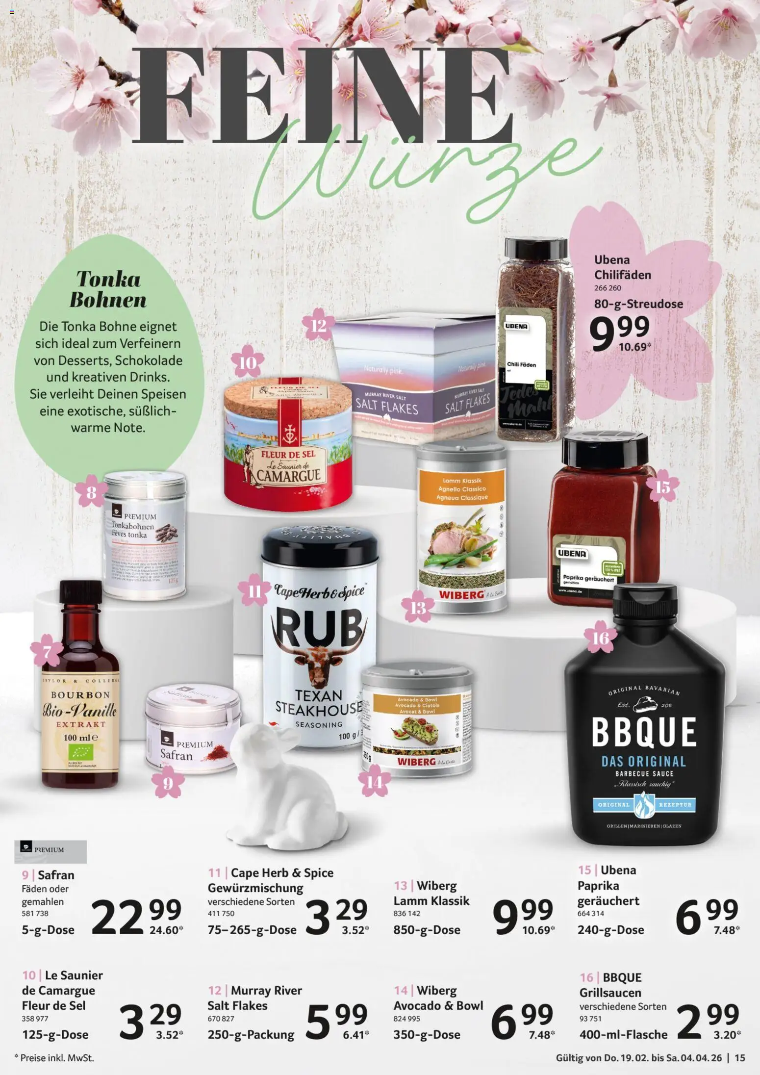 Selgros Feinkost Ostern – gültig ab 19.02.2026 | Seite: 15 | Produkte: Schokolade, Avocado, Paprika, Bourbon