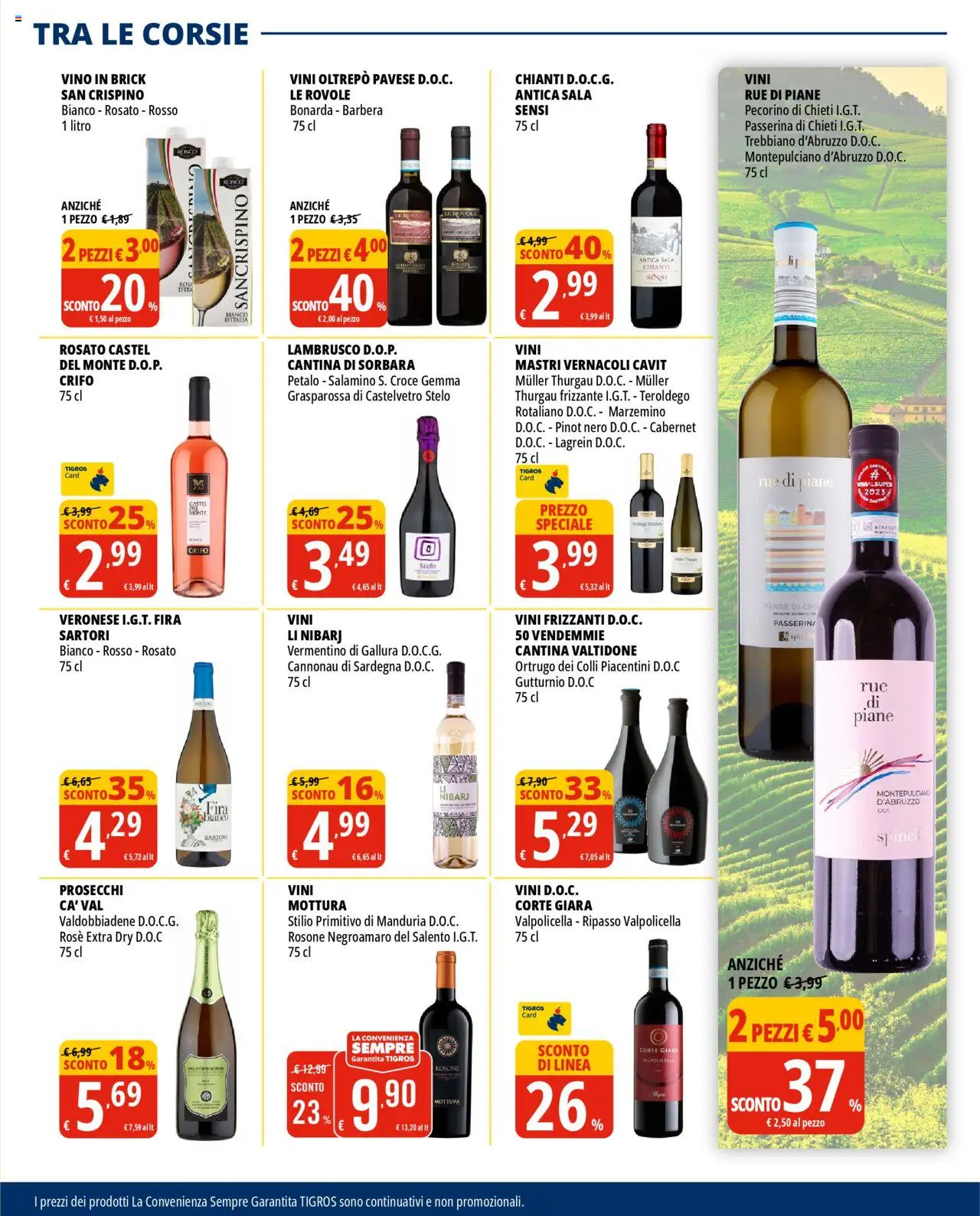 Volantino Tigros del 18.06.2025 | Pagina: 19 | Prodotti: Vino, Pecorino