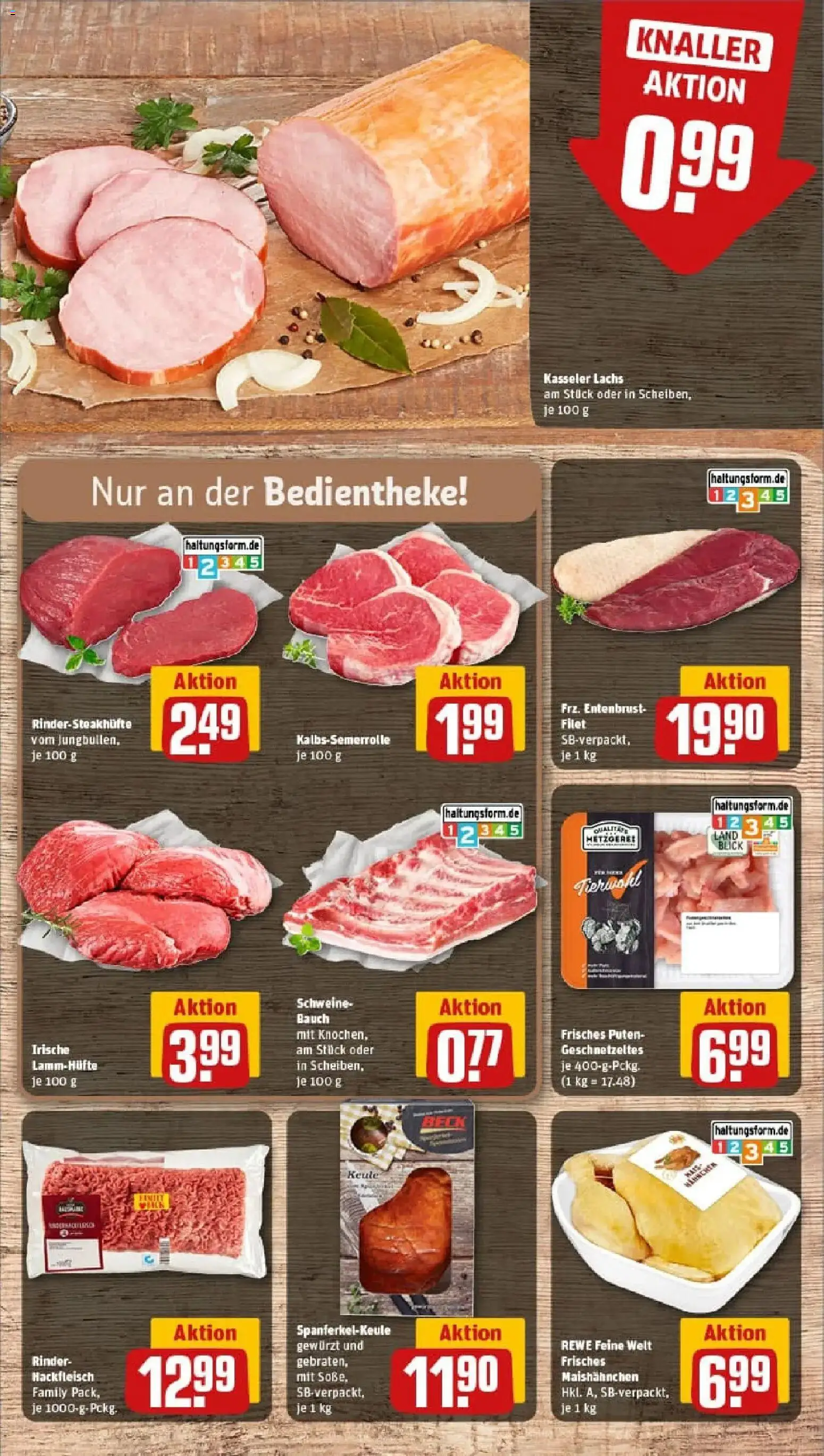 Rewe prospekt Bad Zwesten	 – gültig ab 10.11.2025 | Seite: 8 | Produkte: Lachs, Steak, Hackfleisch