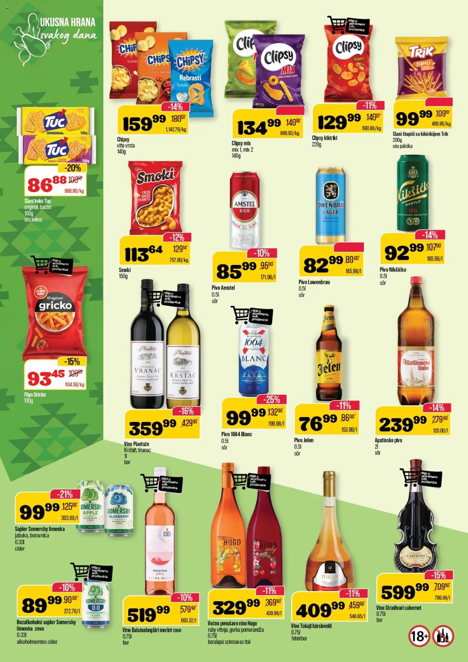 Senta Promet katalog - važi od 19.11.2025 | Strana: 10 | Proizvode: Amstel, Cider, Borovnica, Sos