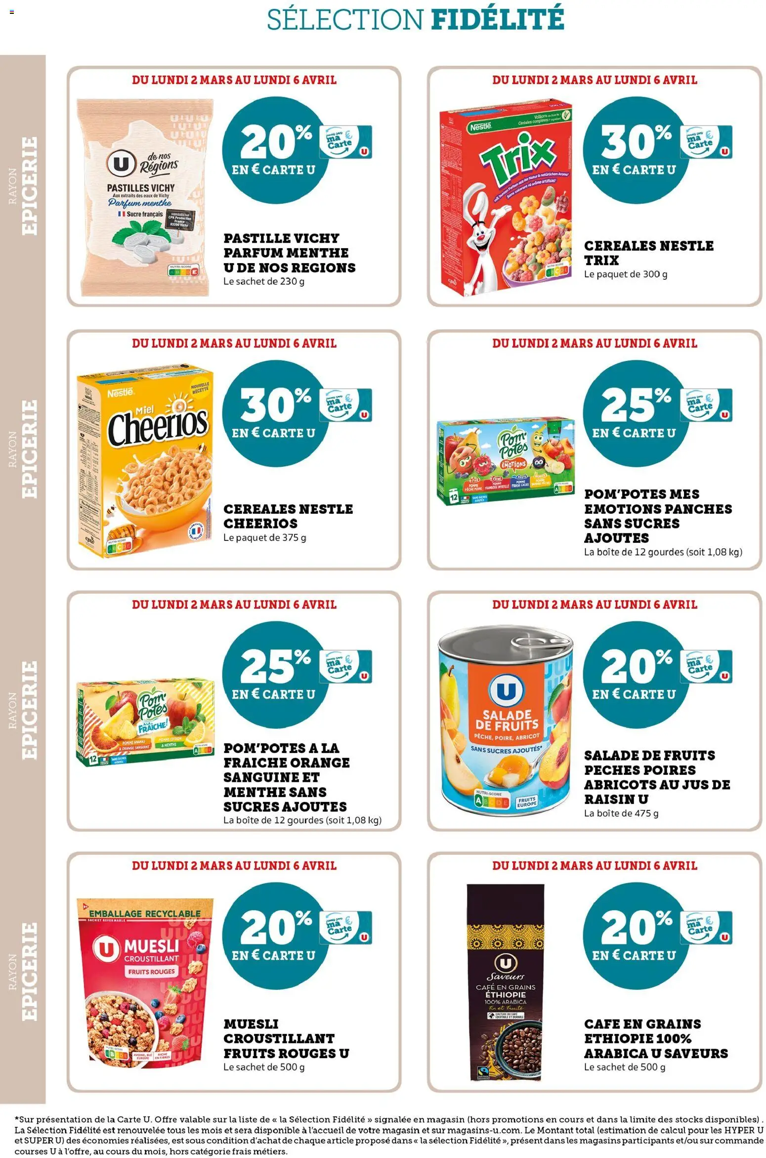 {H1} | Page: 14 | Produits: Sucre, Framboise, Menthe, Poire