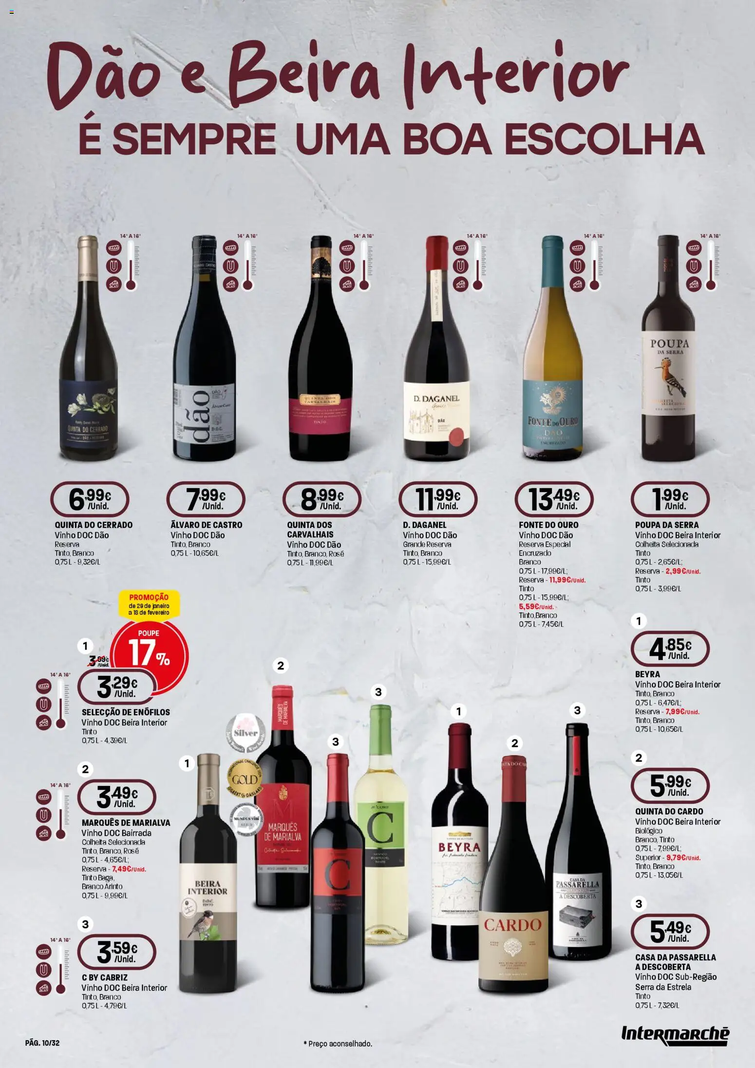 Intermarché - Queijos, Vinhos e Enchidos Super │ válido de 29.01.2026 | Página: 10 | Produtos: Vinho