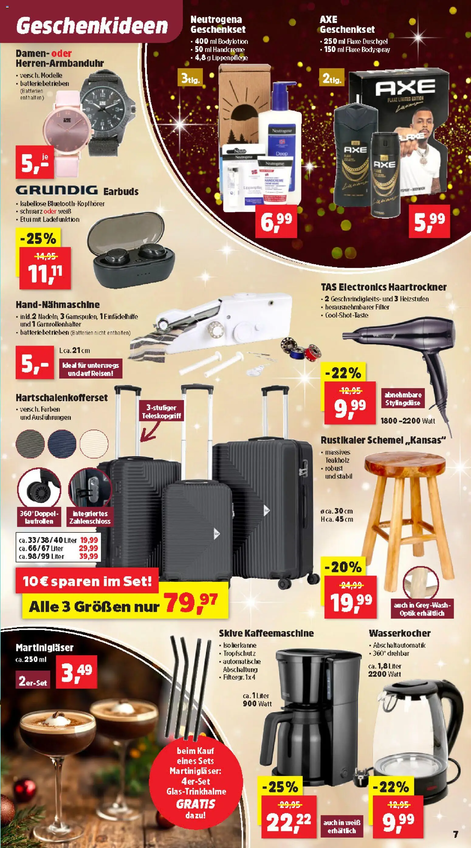 Thomas Philipps Flugblatt gültig ab 08.12.2025 | Seite: 7 | Produkte: Wasserkocher, Haartrockner, Handcreme, Duschgel