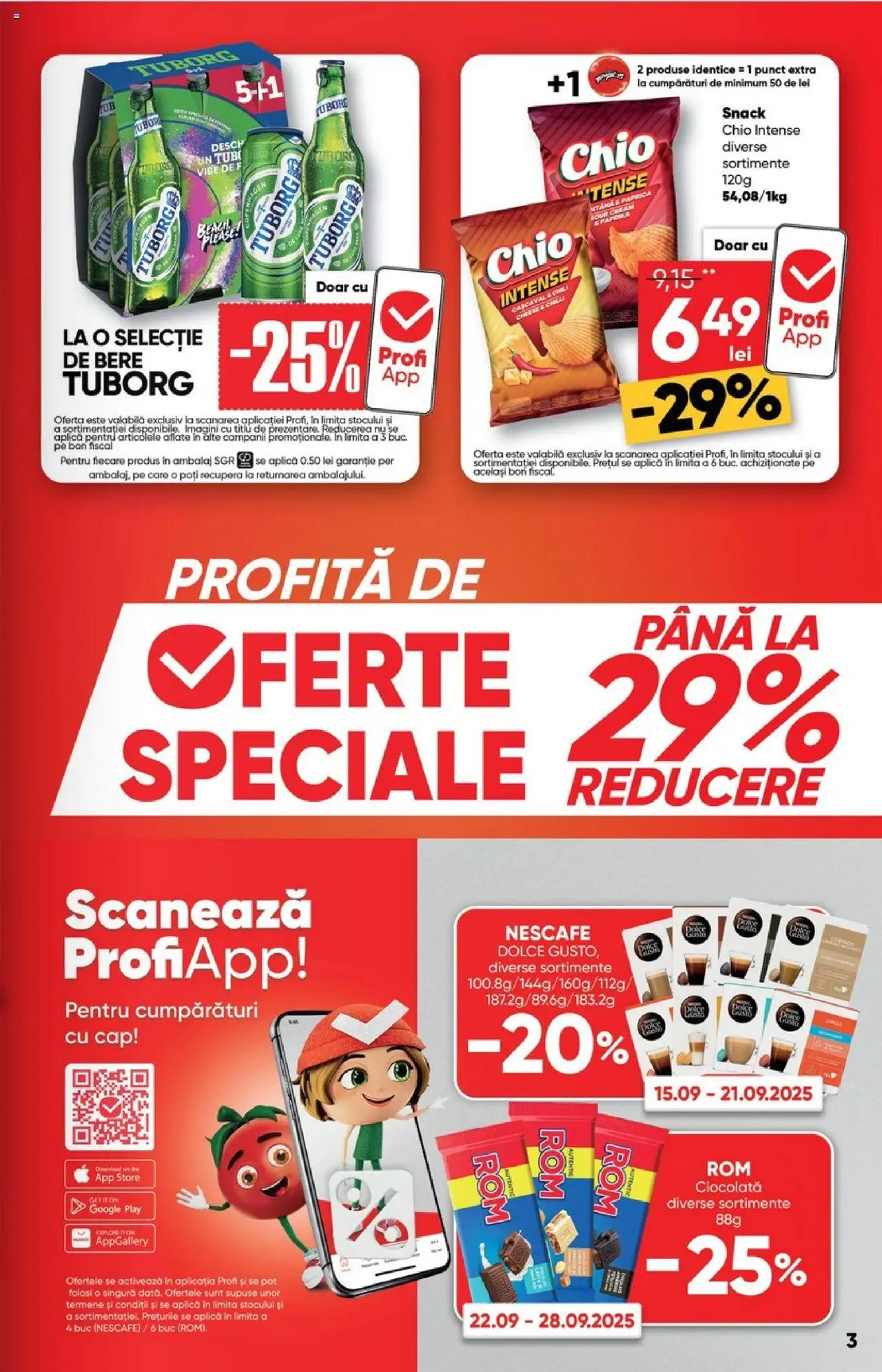 Noul catalog Profi – valabil de la 17.09.2025 | Pagină: 3 | Produse: Chilli, Ciocolată, Bere