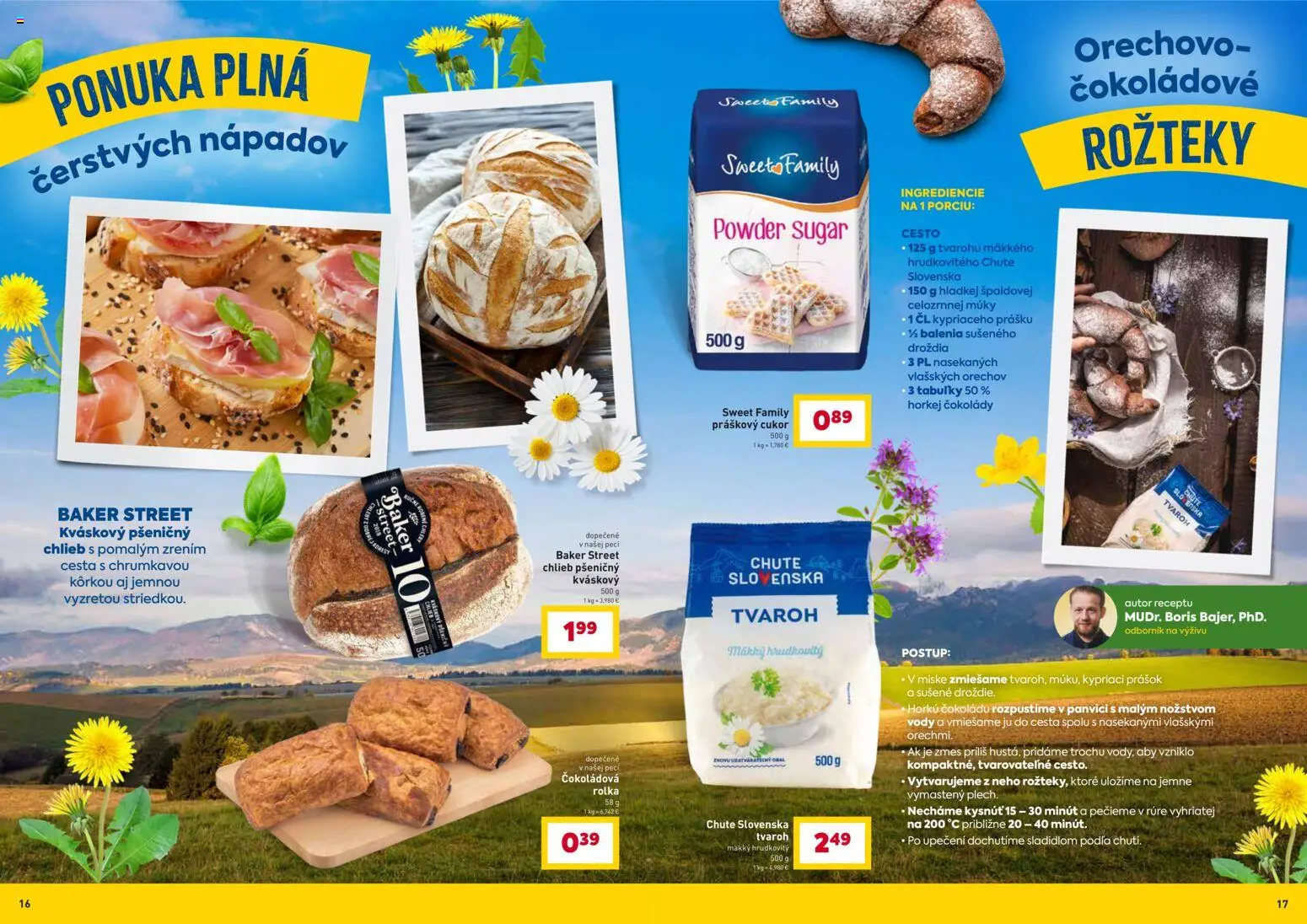 Nové Billa akcie – leták je platný od 25.02.2026 | Strana: 9 | Produkty: Chlieb, Práškový cukor, Cukor, Tvaroh