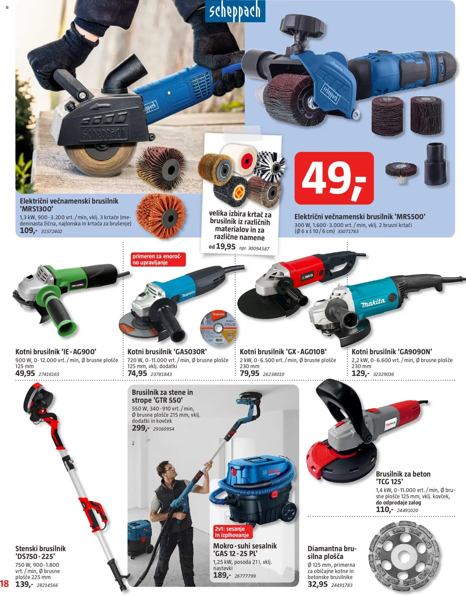 Novi Bauhaus katalog ponudbe – veljaven od 01.01.2026 | Stran: 18 | Izdelki: Krtaca, Beton, Sesalnik, Kovcek