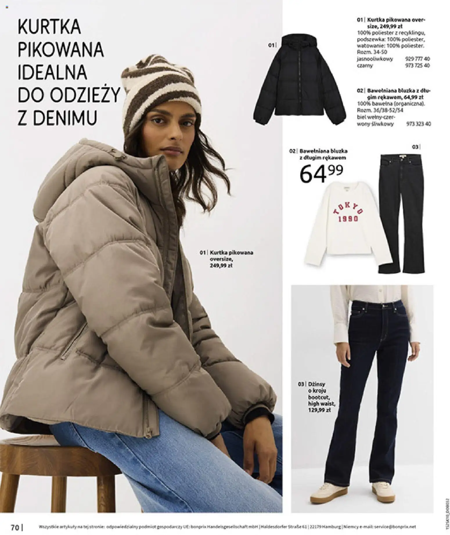 BonPrix Katalog - W Jesiennym Nastroju od 04.11.2025 | Strona: 72 | Produkty: Bluzka, Kurtka