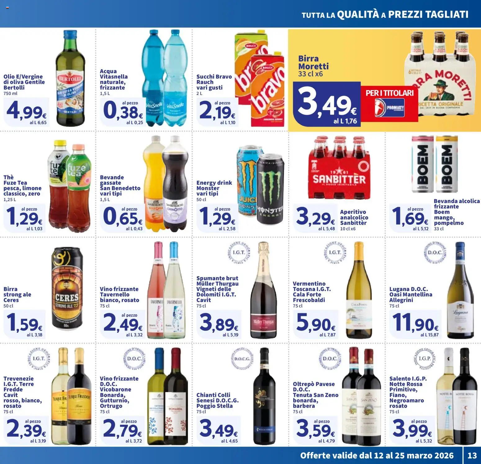 Volantino SIGMA del 12.03.2026 | Pagina: 13 | Prodotti: Birra, Pompelmo, Vino, Spumante
