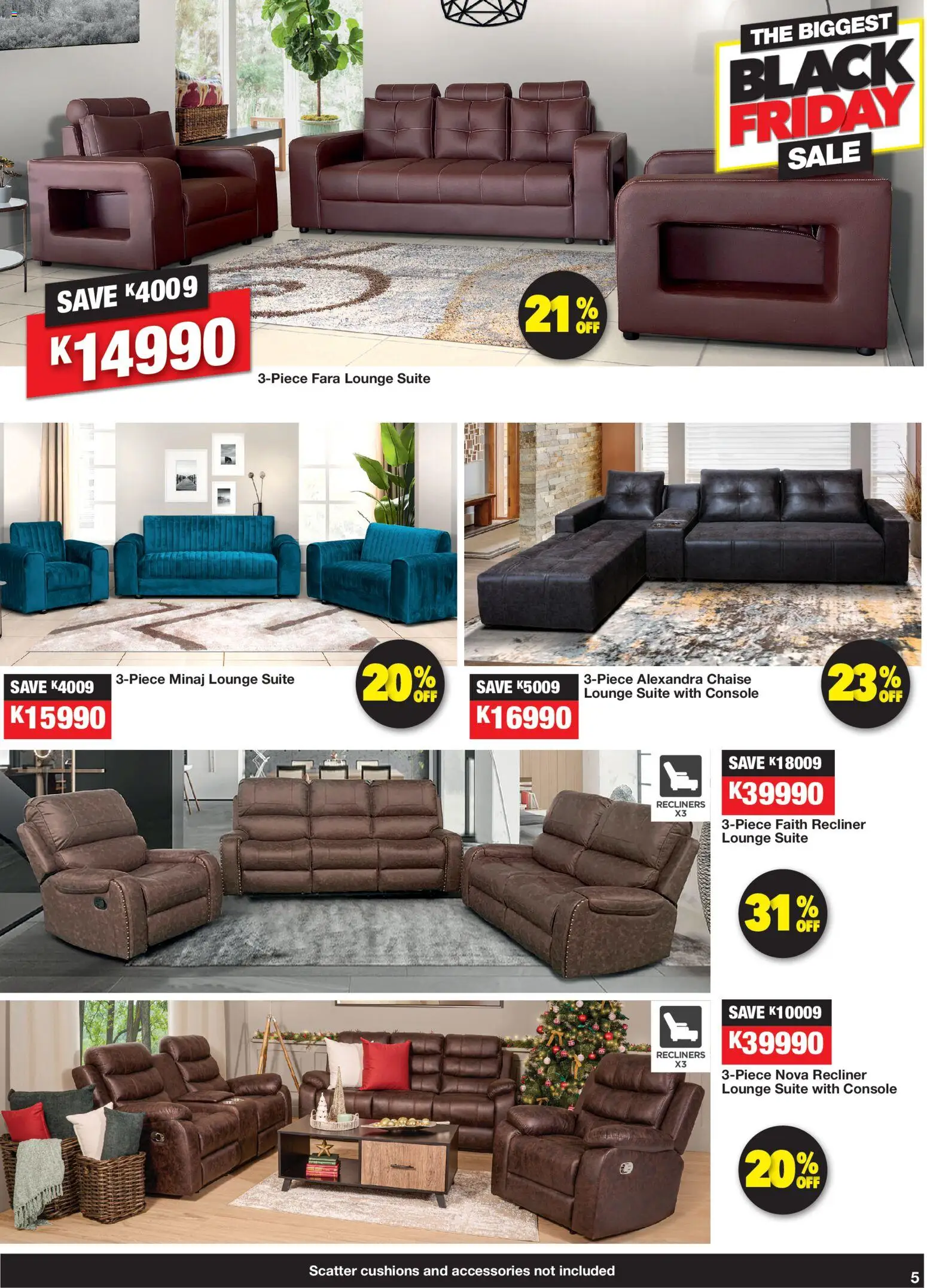 New OK Furniture catalogue – valid from 24.11.2025 | Page: 5 | Products: Lounge suite, Chaise