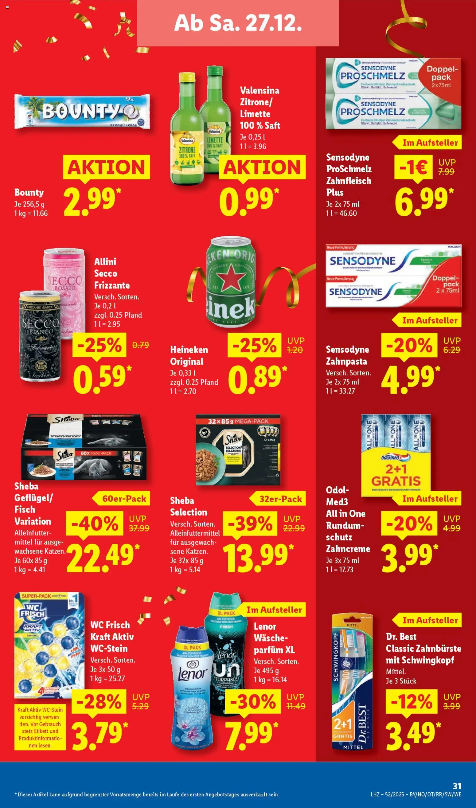 Lidl Prospekt Solingen – gültig ab 22.12.2025 | Seite: 51 | Produkte: Fisch, Zahnpasta, Zahnbürste, Zitrone