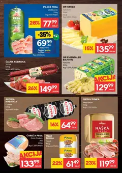 Roda katalog  - pregled Roda kataloga - važi od 12.02.2026 | Strana: 7 | Proizvode: Pileća prsa, Šunka, Pizza šunka, Kobasica