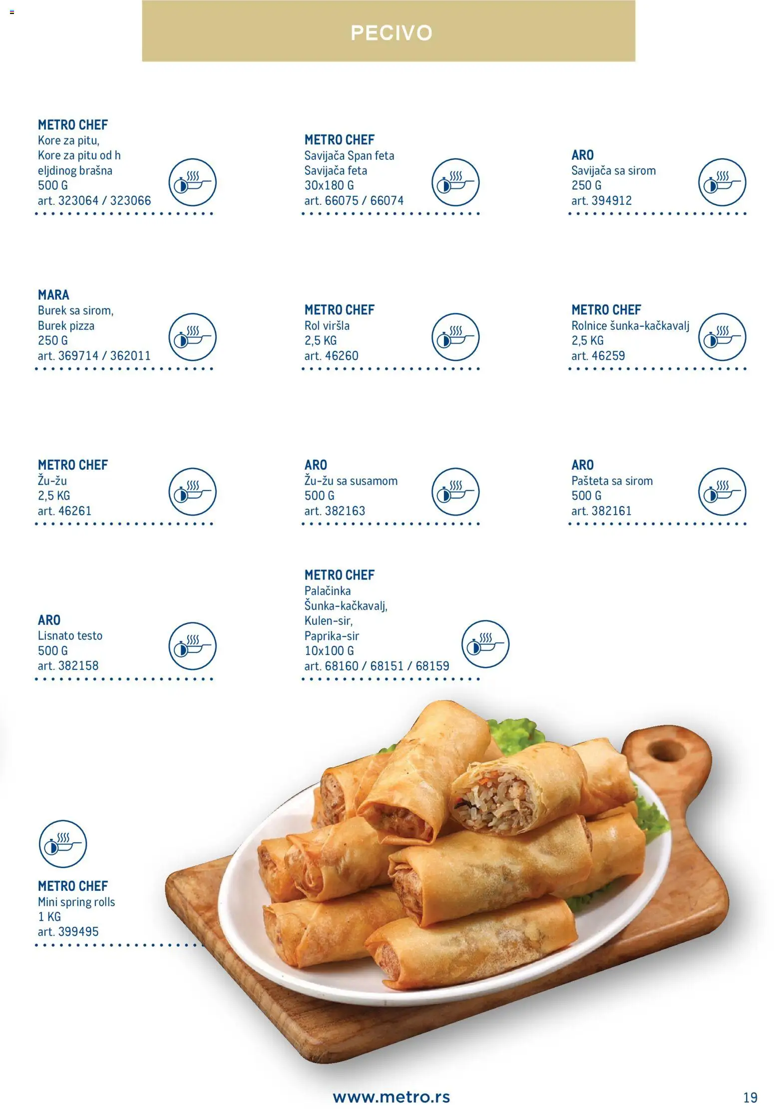 Metro katalog - važi od 28.11.2025 | Strana: 19 | Proizvode: Lisnato testo, Pecivo, Pašteta