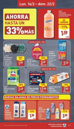 Vista previa MOUSSEL® Gel de ducha, 35% gratis. Para toda la familia. 650 + 250 ml (0,39 €/100 ml) válido desde el 16.02.2026 | Página: 9