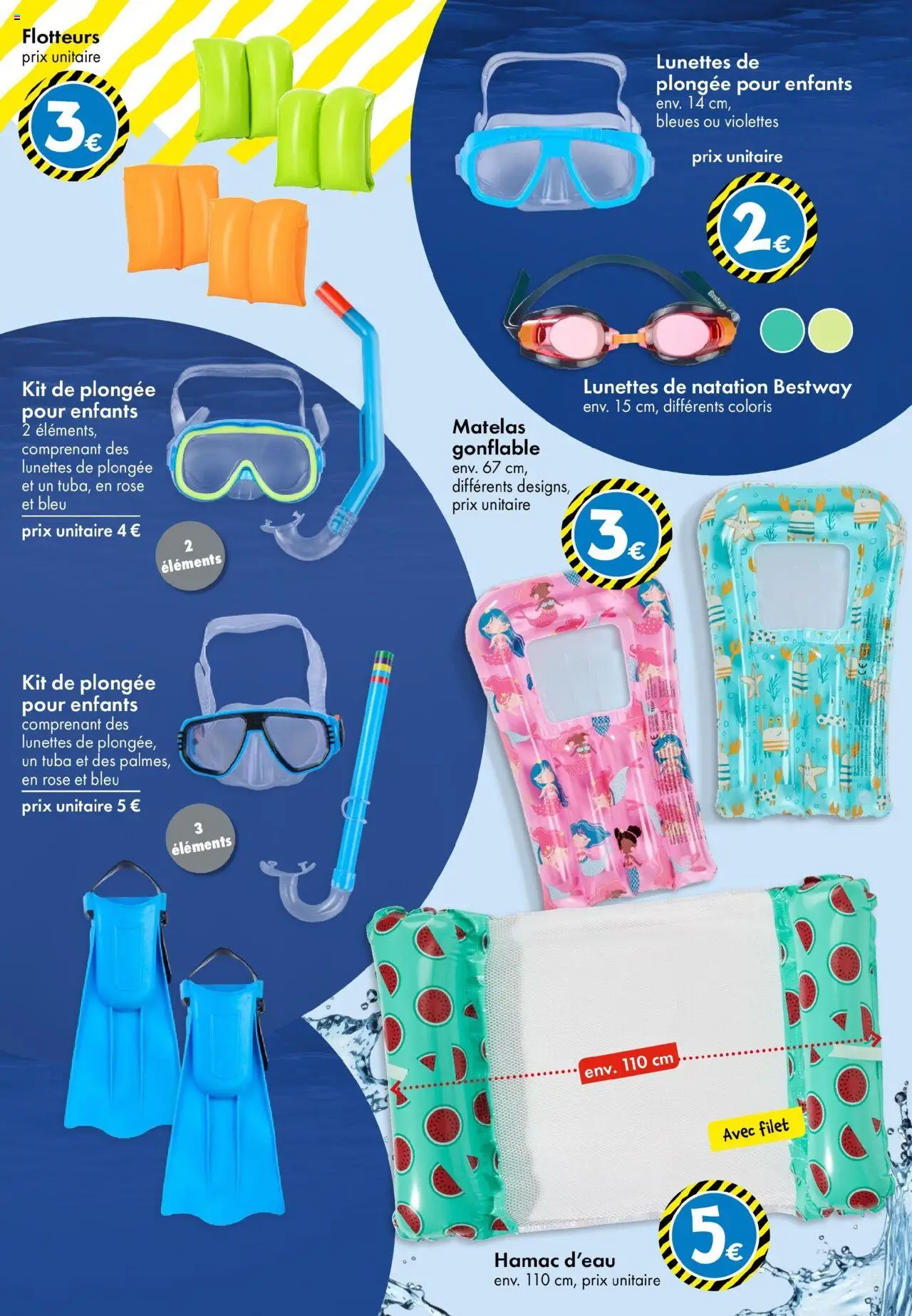  | Page: 14 | Produits: Lunettes de plongée, Hamac, Matelas, Lunettes