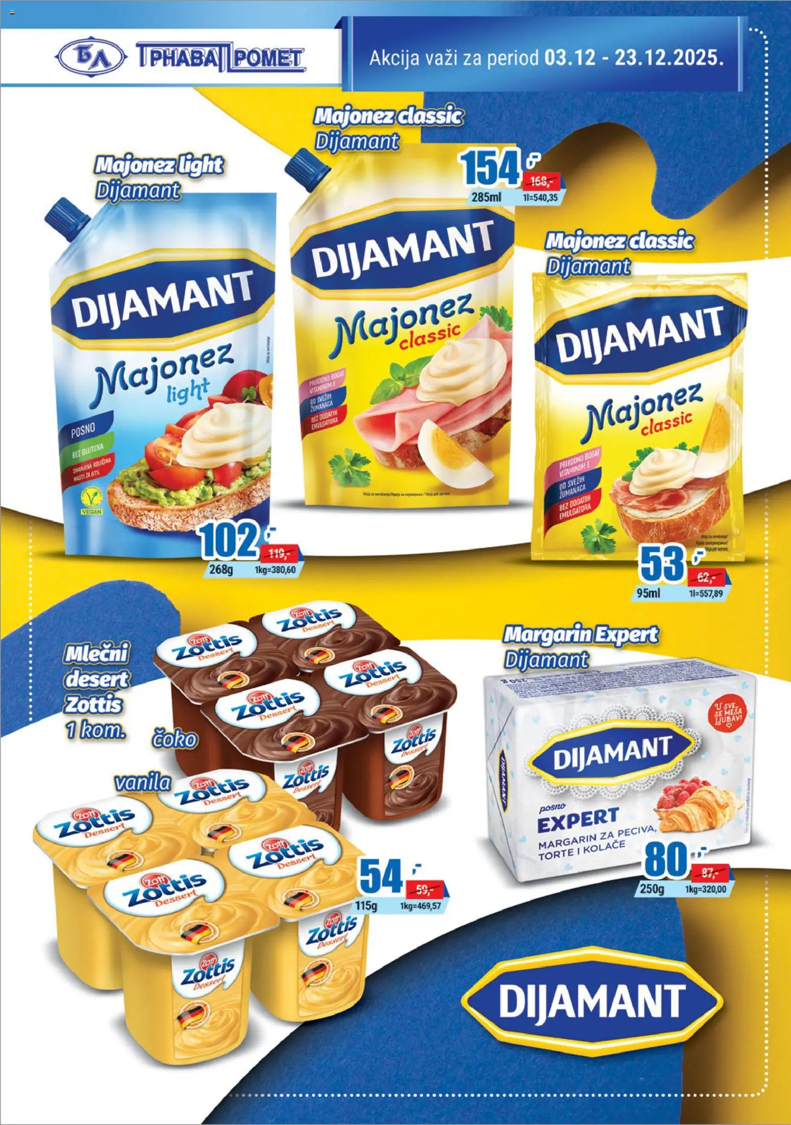 Trnava Promet katalog - važi od 03.12.2025 | Strana: 8 | Proizvode: Majonez, Margarin