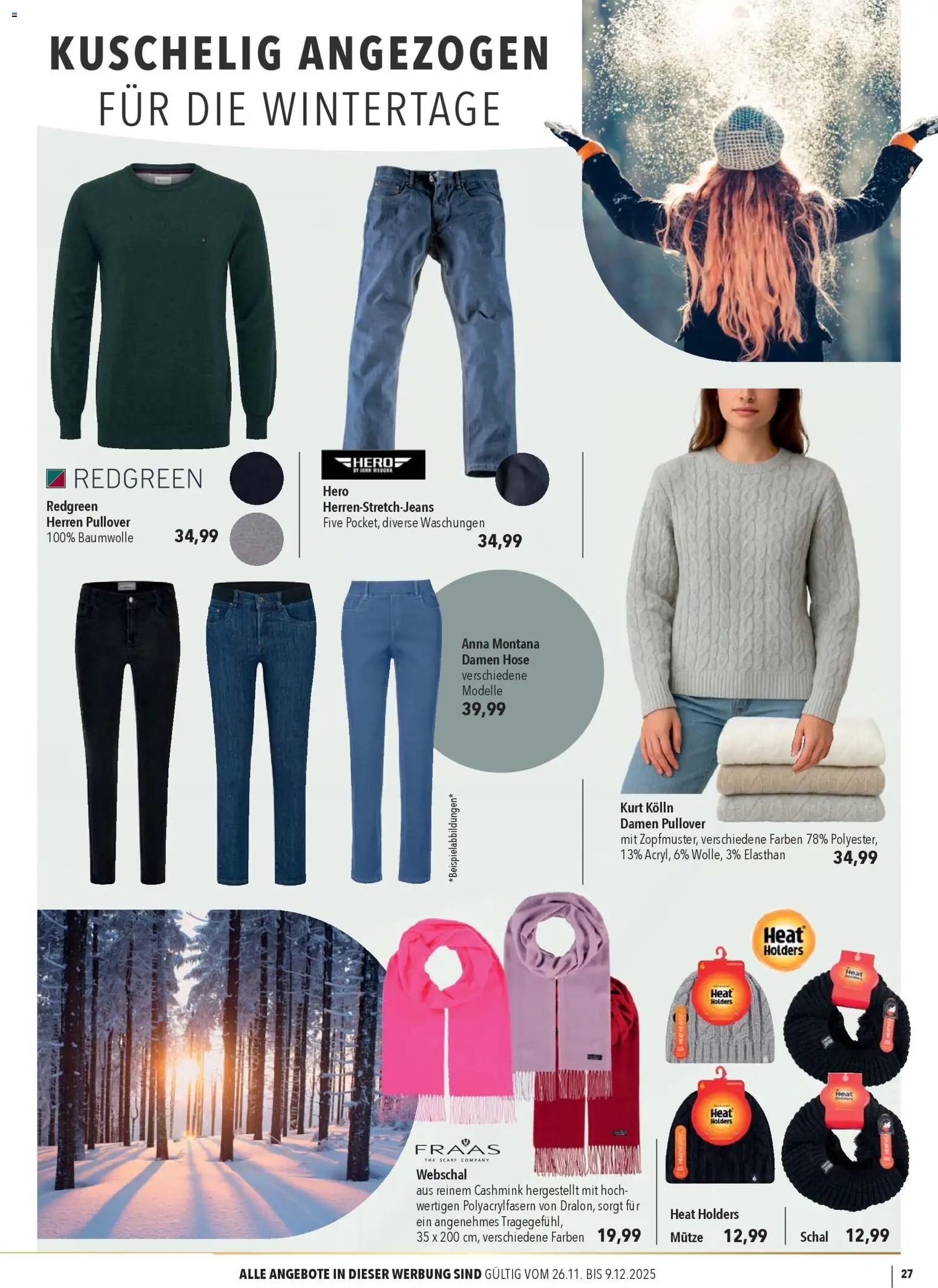 CITTI Markt  Ideen fürs Fest – gültig ab 26.11.2025 | Seite: 27 | Produkte: Kolln, Pullover, Hose, Schal