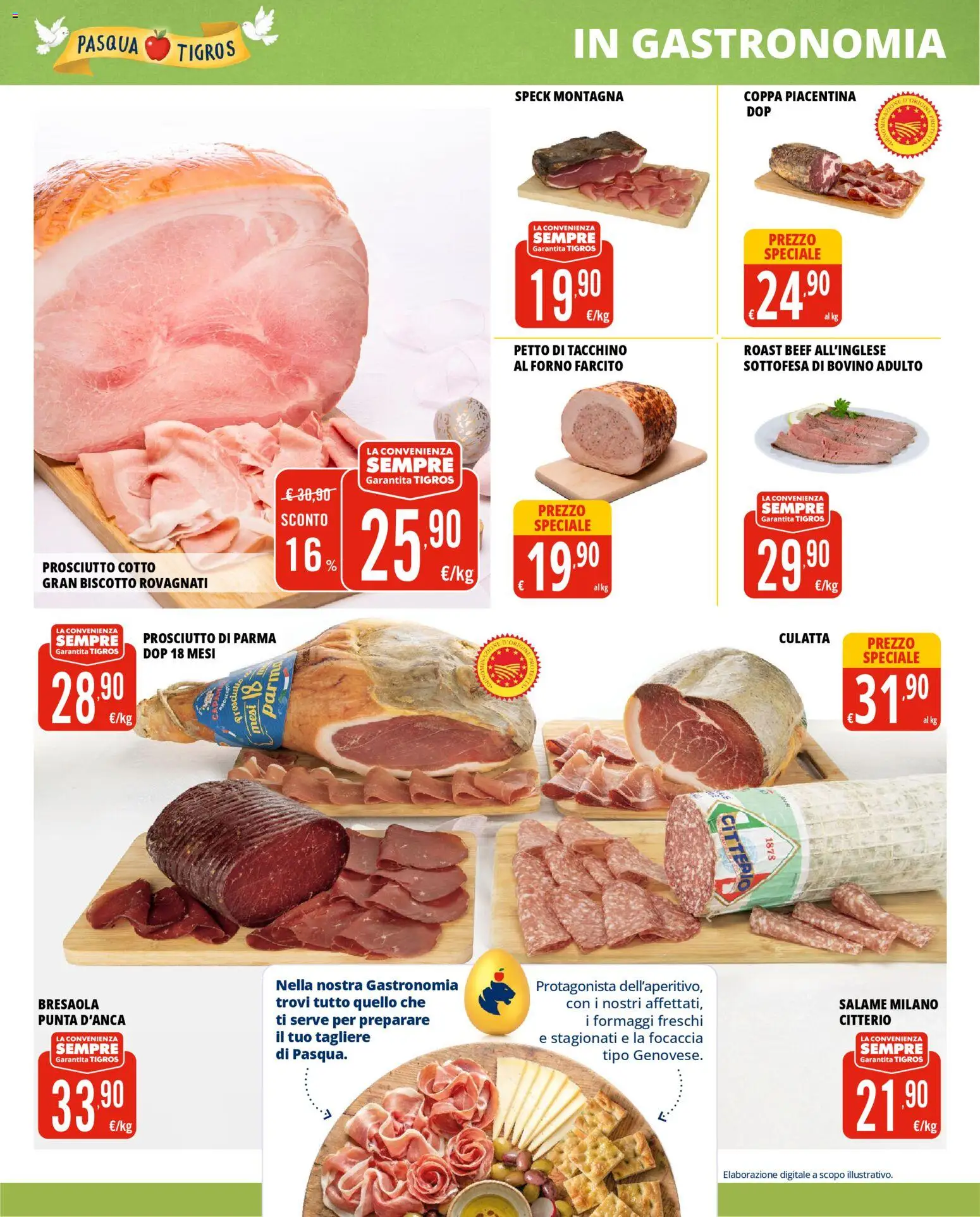 Volantino Tigros del 24.03.2026 | Pagina: 8 | Prodotti: Prosciutto Cotto, Bresaola, Tacchino, Prosciutto