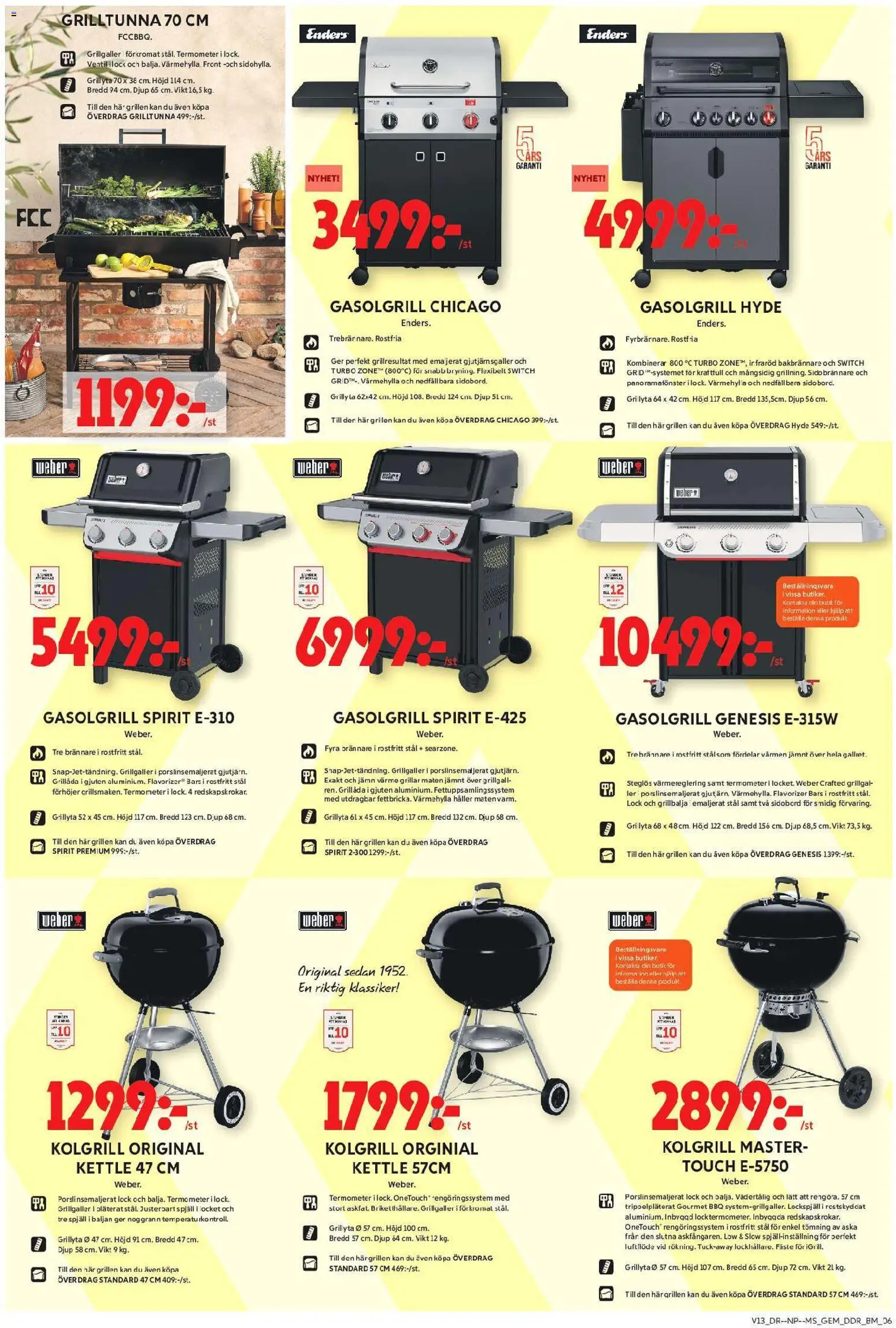 ICA Maxi reklamblad aktuell från 23.03.2026 | Sida: 17 | Produkter: Grill, Termometer, Gasolgrill, Kolgrill