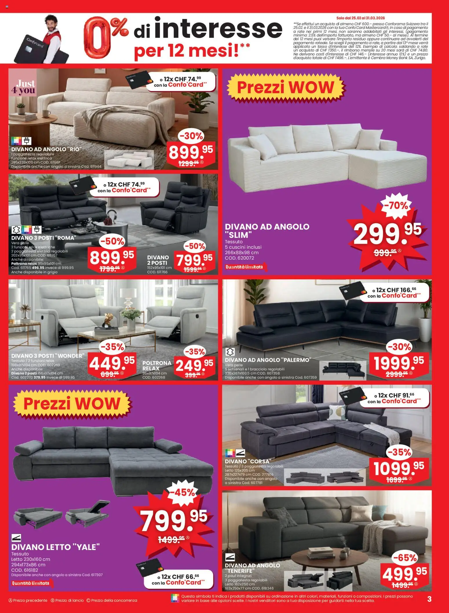 Conforama aktionen IT – gültig ab 11.03.2026 | Seite: 3 | Produkte: Pouf