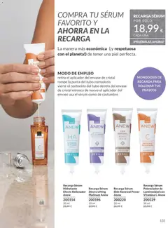 Vista previa Recarga Sérum Hidratante Efecto Rellenador Anew, Recarga Sérum Hidratante Efecto Rellenador Anew 30 ml válido desde el 01.11.2025 | Página: 131 | Productos: Sérum
