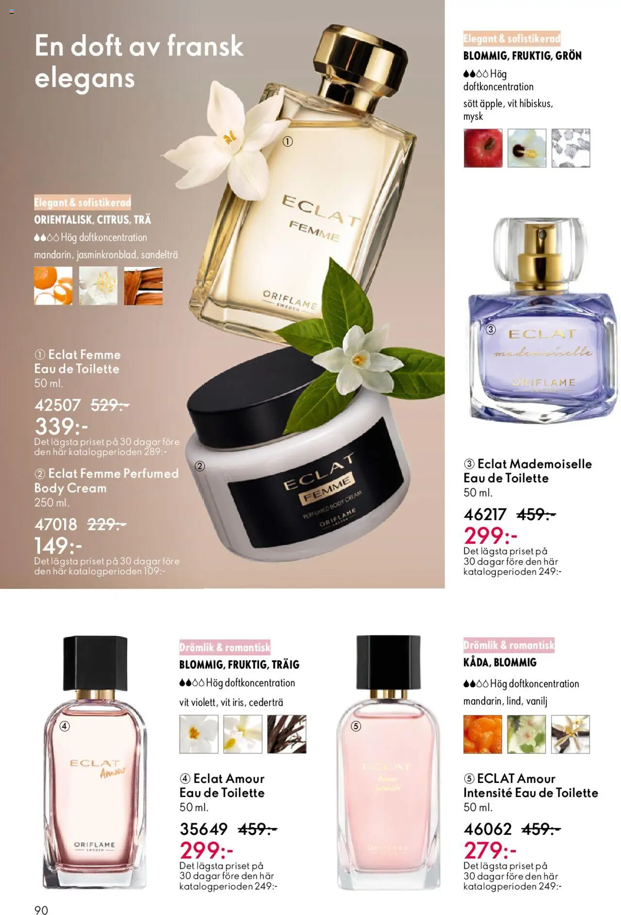 Oriflame reklamblad aktuell från 14.09.2025 | Sida: 90 | Produkter: Doft, Eau de toilette