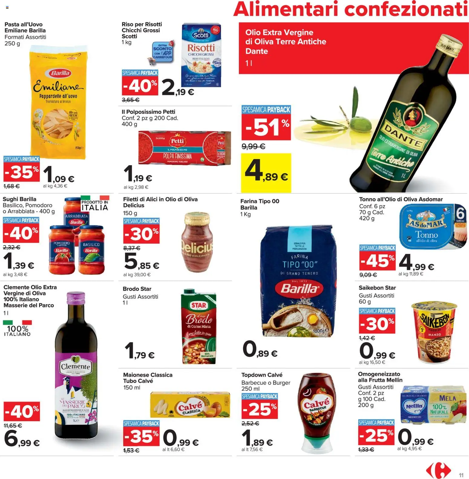 Volantino Carrefour del 02.03.2026 | Pagina: 11 | Prodotti: Maionese, Tubo, Basilico, Alici