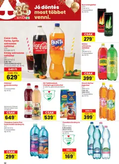 Spar Akciós újság - amely érvényes a következő dátumtól: 02.01.2026 | Oldal: 12 | Termékek: Gyümölcsital, Energiaital, Fanta, Narancs