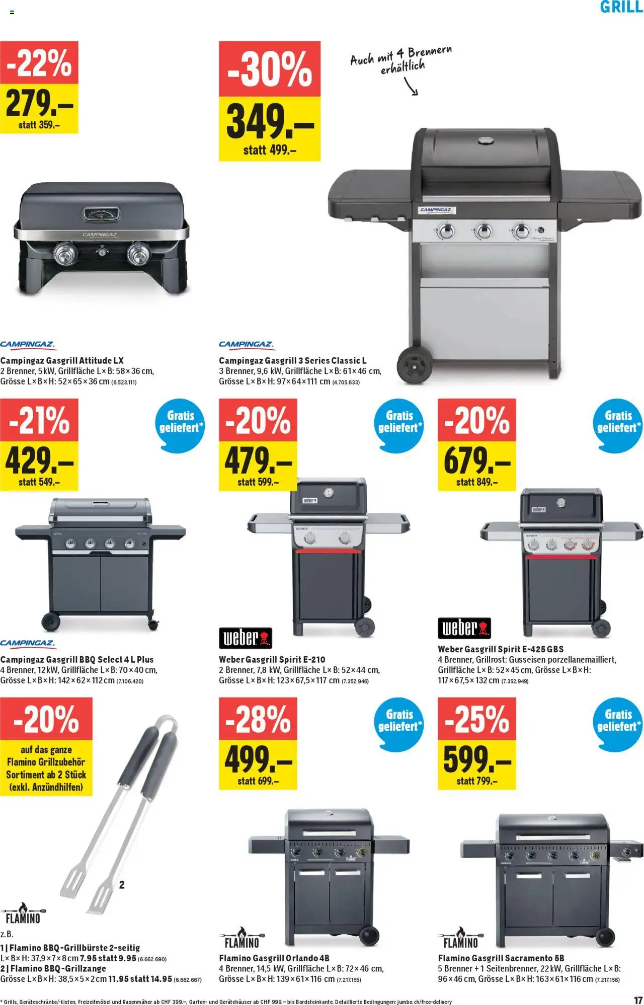 Jumbo Aktionen ab 31.07.2025 | Seite: 17 | Produkte: Grill