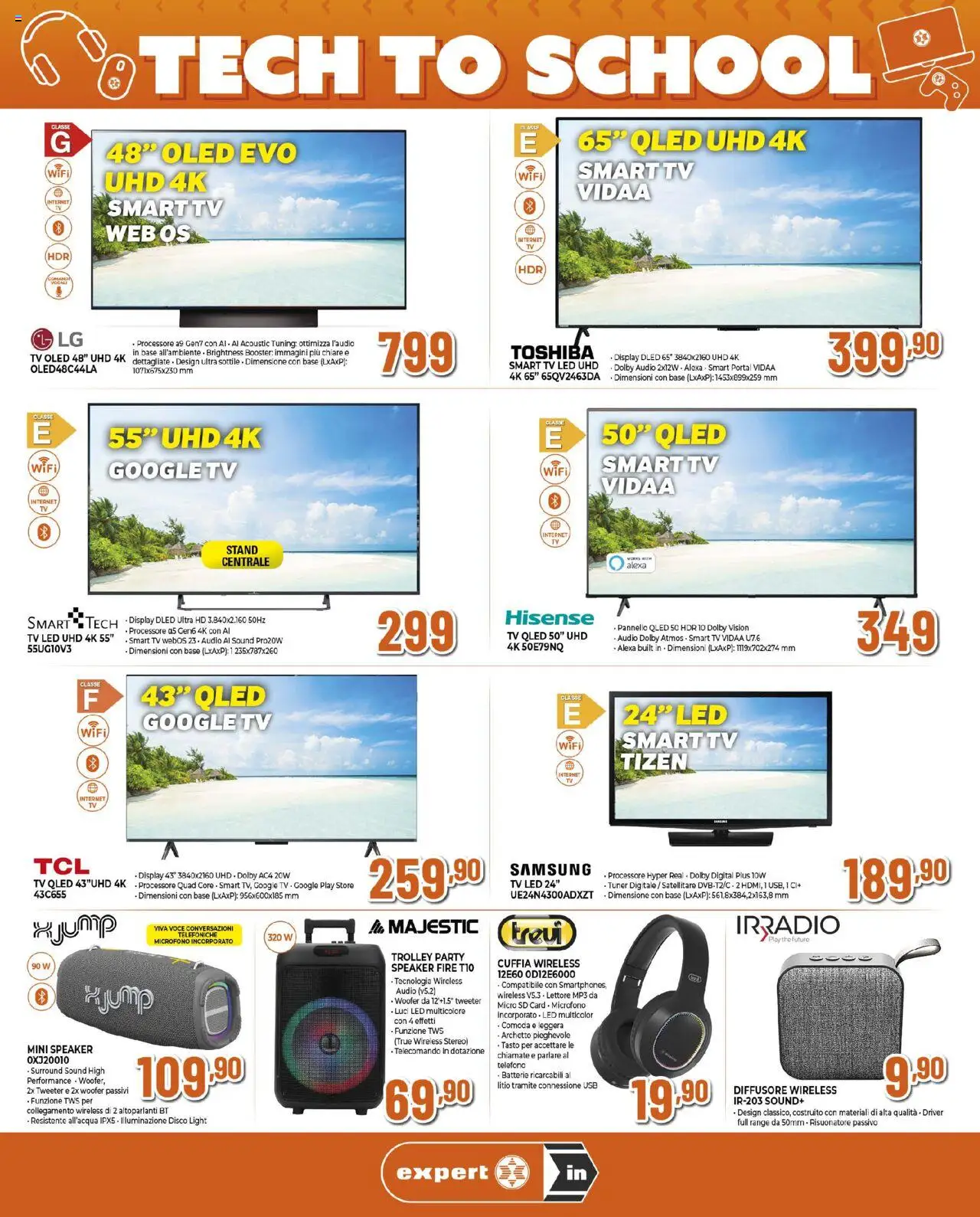 Volantino Ipercoop del 14.08.2025 | Pagina: 5 | Prodotti: smart TV, Telefono, TV, Microfono