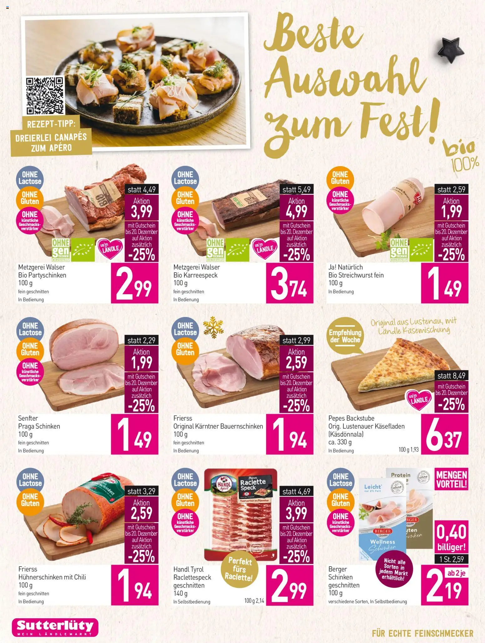 Sutterlüty Flugblatt gültig ab 11.12.2025 | Seite: 12 | Produkte: Chili, Schinken