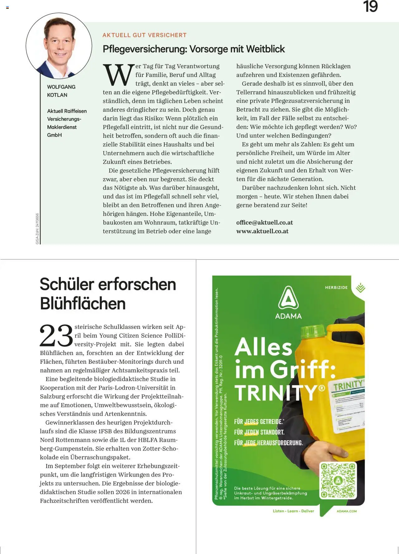 Lagerhaus  Unser Land September 2025 gültig ab 20.08.2025 | Seite: 19 | Produkte: Getreide