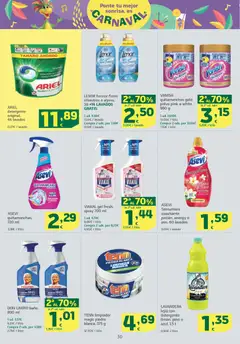 Vista previa HiperDino folleto válido desde el 10.02.2026 | Página: 30 | Productos: Polvo, Jabón, Suavizante, Baño