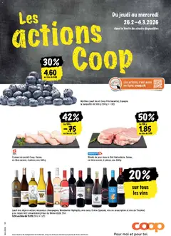 Coop - Les actions de la semaine ab 26.02.2026 gültig