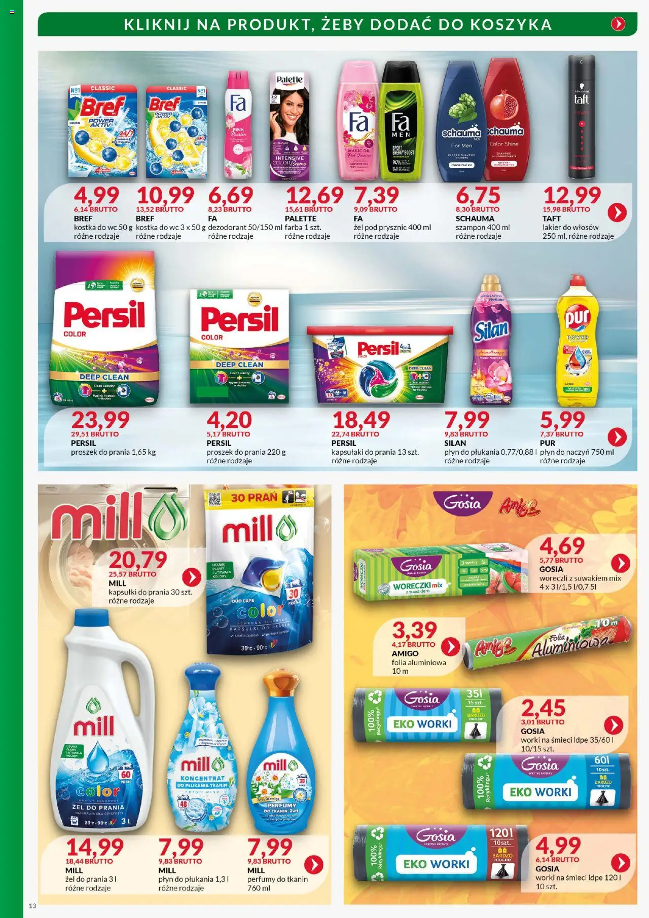 Eurocash Gazetka - Katalog Artykułów Chemicznych od 01.10.2025 | Strona: 13 | Produkty: Persil, Perfumy, Lakier do włosów, Żel pod prysznic