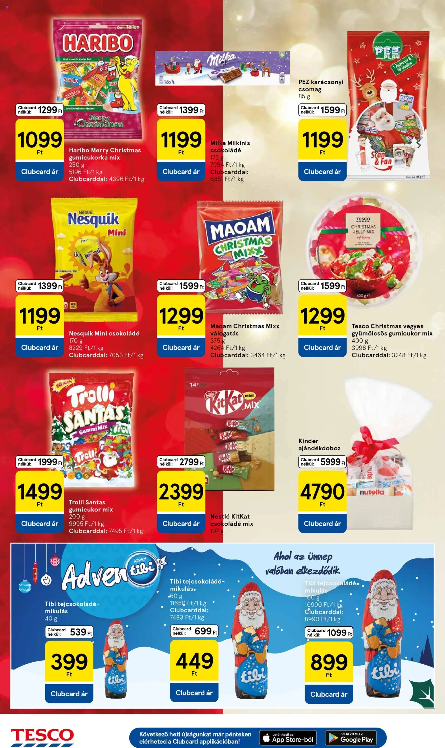 Tesco akciós ujság - amely érvényes a következő dátumtól: 27.11.2025 | Oldal: 24 | Termékek: Nutella, Nesquik, Tejcsokoládé, Csokoládé