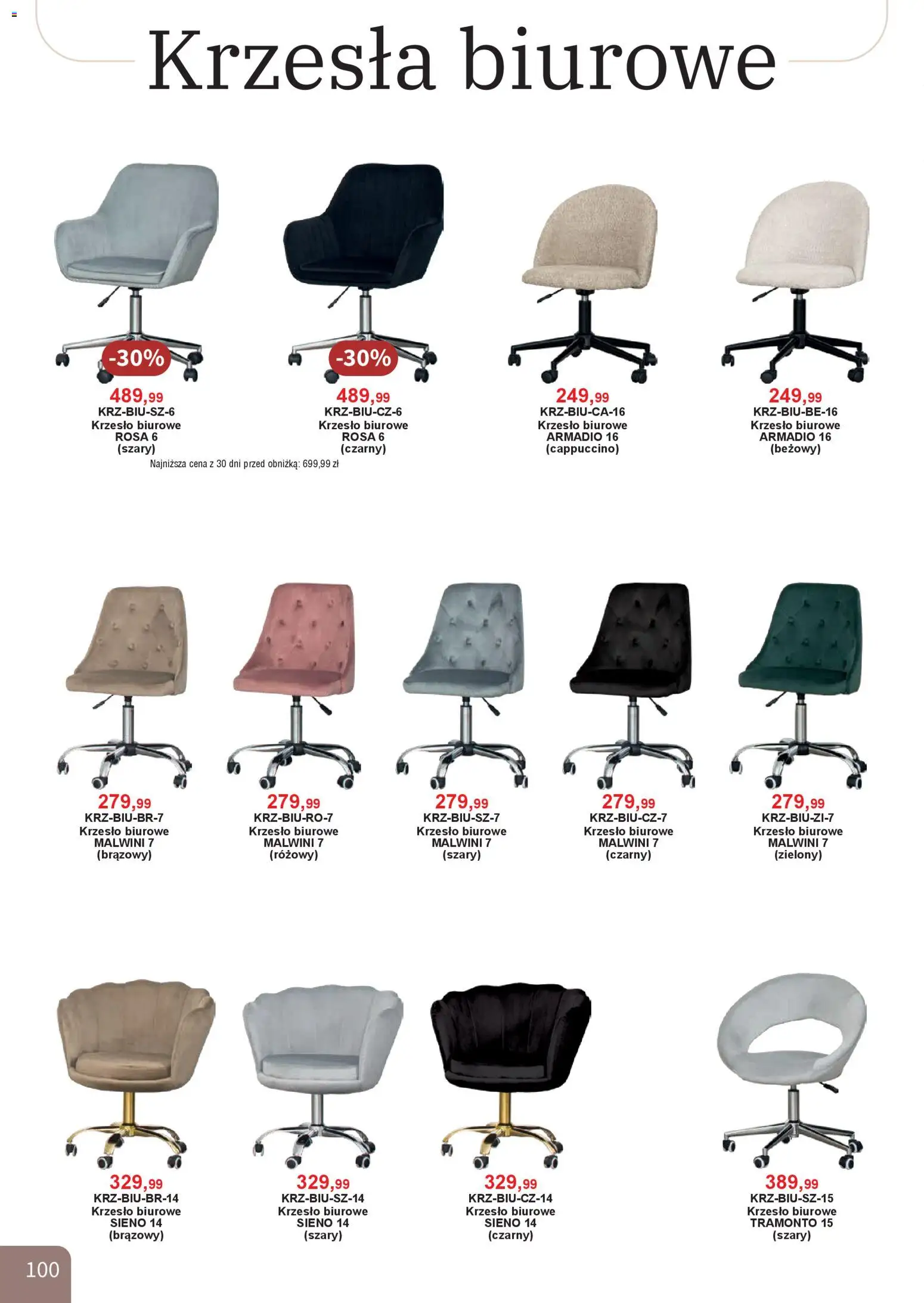 Bodzio Katalog od 01.01.2026 | Strona: 100 | Produkty: Cappuccino, Krzesło